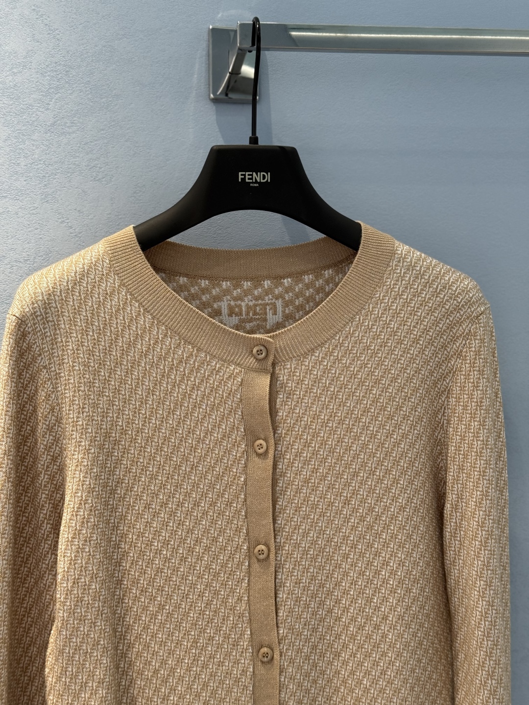Fendi Gold Thread Knit Cardigan - Vintage Logo, Soft & Comfortable 5 cmp i1746815573048 1727 0 3