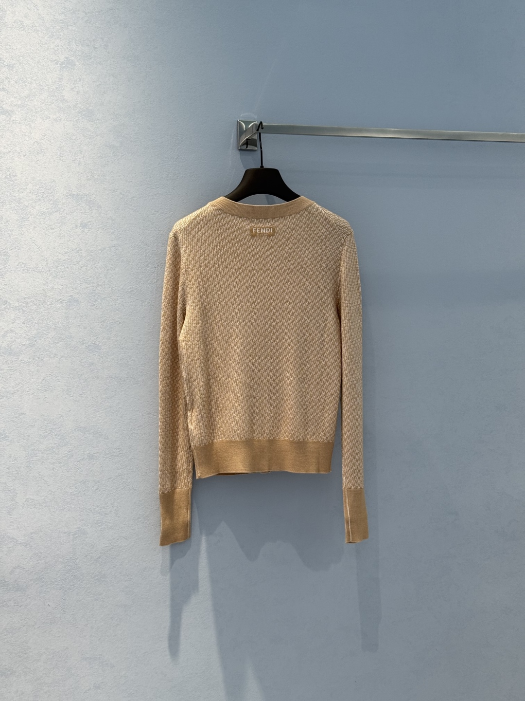 Fendi Gold Thread Knit Cardigan - Vintage Logo, Soft & Comfortable 3 cmp i1746815573051 3890 0 1