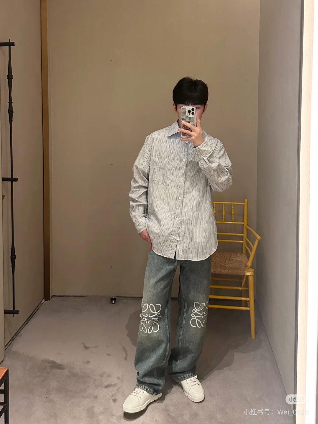 Trendy Scribbling Shirts: Comfortable Cotton Import Customization with Loose Long-Sleeve Style - 图片 5