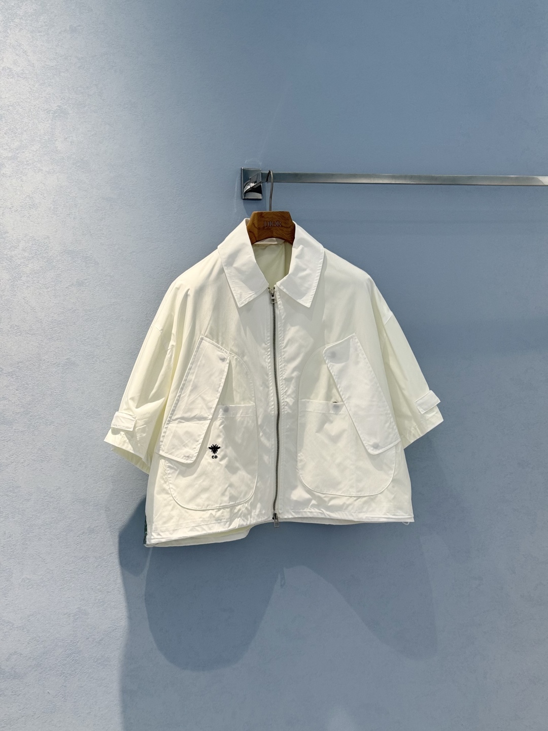 Dior White Green Ribbon Zipper Jacket - Stylish & Comfortable Vibe Series 4 cmp i1753952448430 2783 0 2
