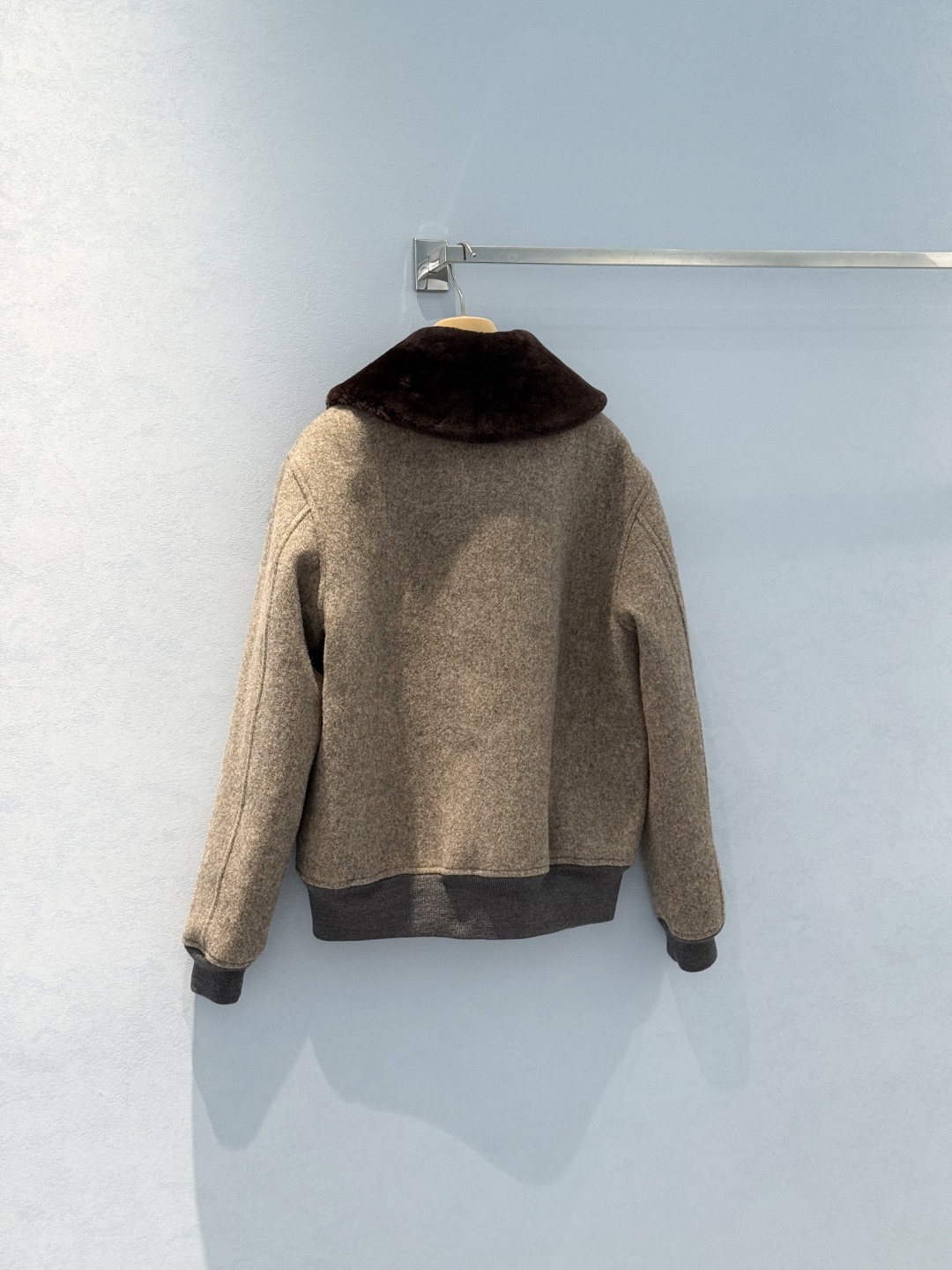 Miu Miu Shearling Zip-Up Jacket: Unisex Loose Fit, Embroidered Logo 3 cmp i1756271005401 4735 0 1