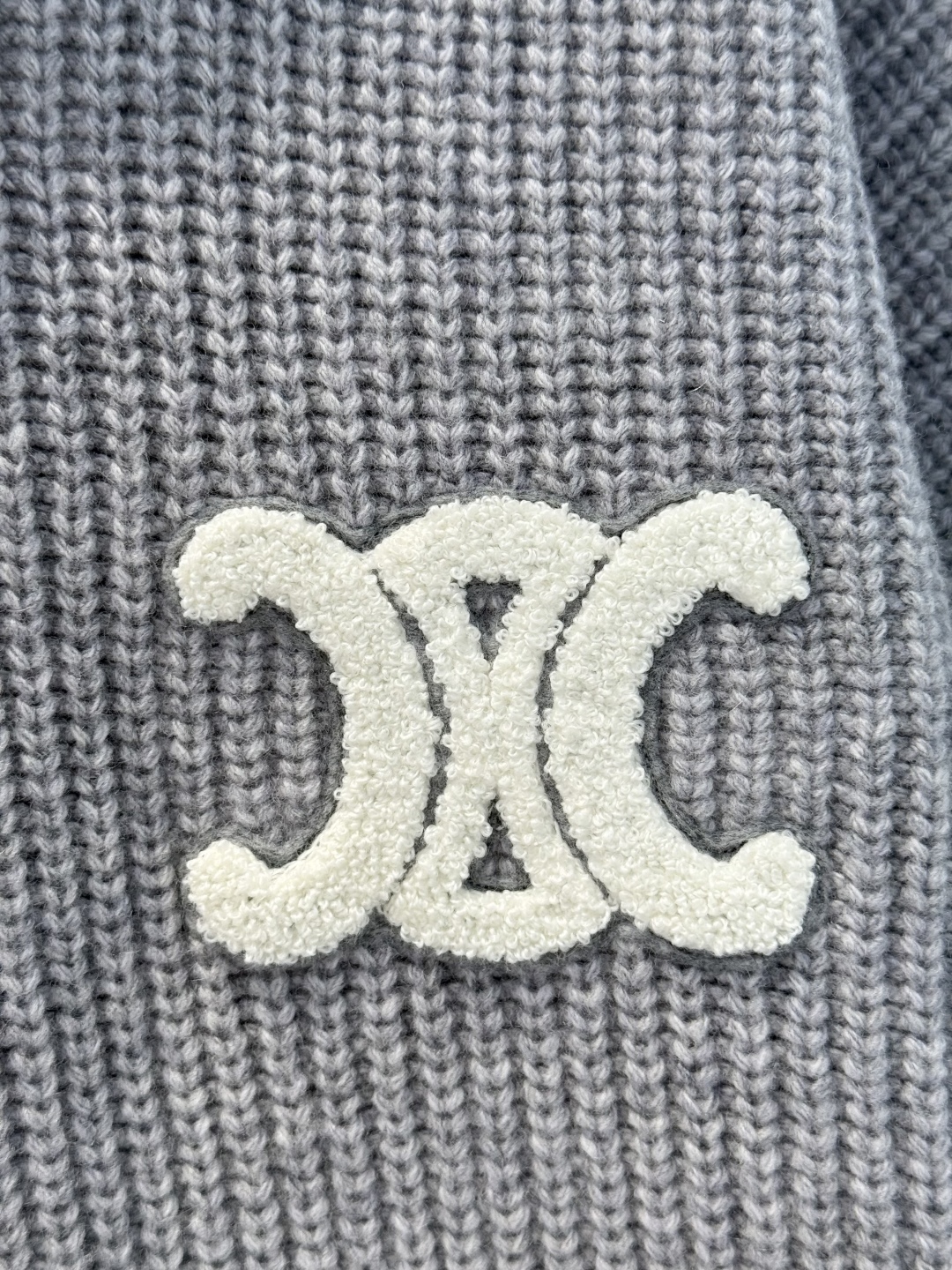 Celine Women's Triomphe Logo Hoodie - Soft Wool Knit, Relaxed Fit 6 cmp i1757614830530 7738 0 4