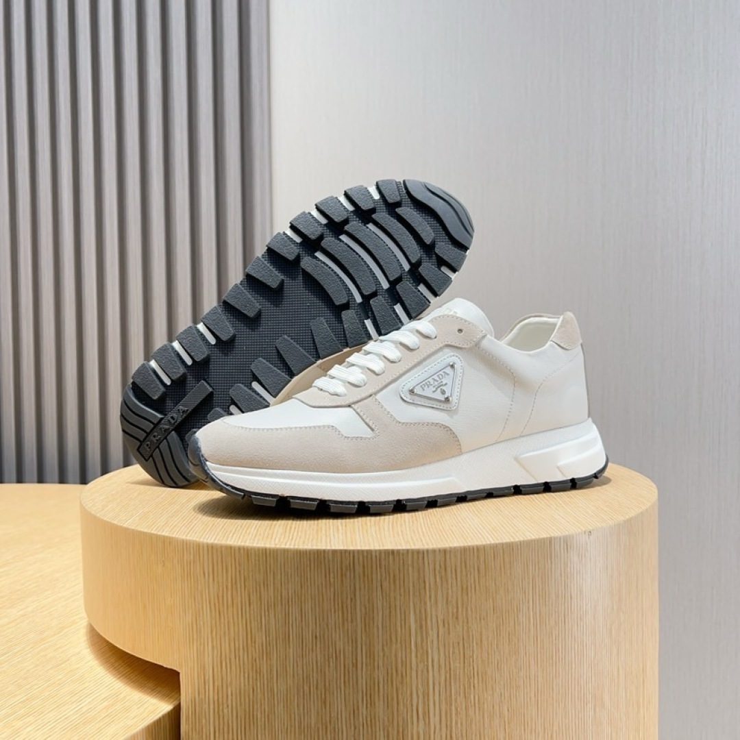PRADA Men's Leather and Suede Low-Top Sneakers - Luxurious & Comfortable 9 cmp i1744372048001 4416 0 7