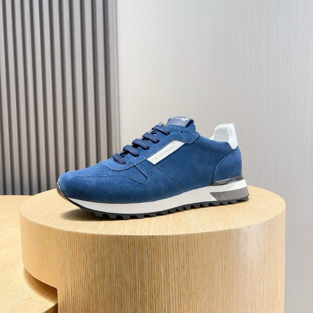 Dolce & Gabbana Men's Blue Suede Leather Sneakers - Casual & Stylish 6 cmp i1744372078360 1678 0 4