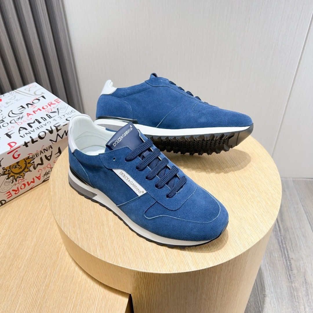 Dolce & Gabbana Men's Blue Suede Leather Sneakers - Casual & Stylish 4 cmp i1744372079132 2082 0 2