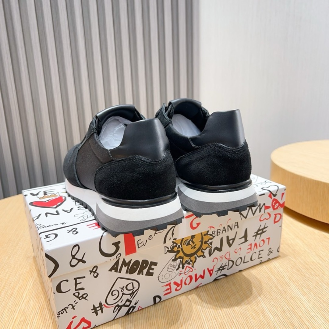 Dolce & Gabbana Men's Black Leather and Suede Fashion Sneakers 5 cmp i1744372094125 9650 0 3