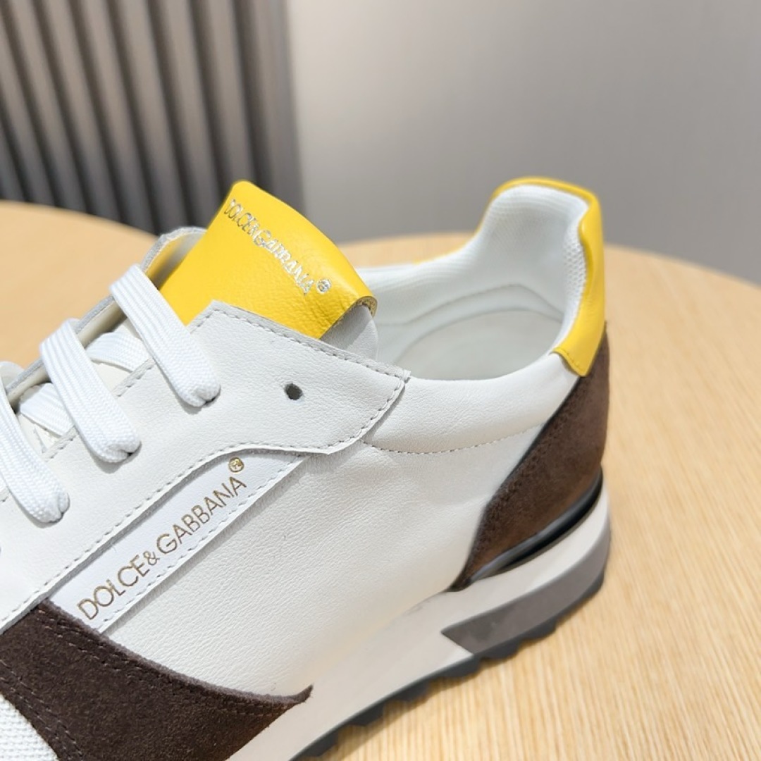 Dolce & Gabbana Men's White/Brown Leather Sneakers Size 38-44 7 cmp i1744372109448 2961 0 5