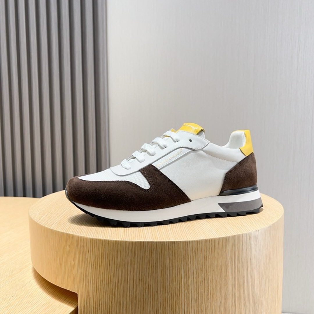 Dolce & Gabbana Men's White/Brown Leather Sneakers Size 38-44 6 cmp i1744372109449 7412 0 4