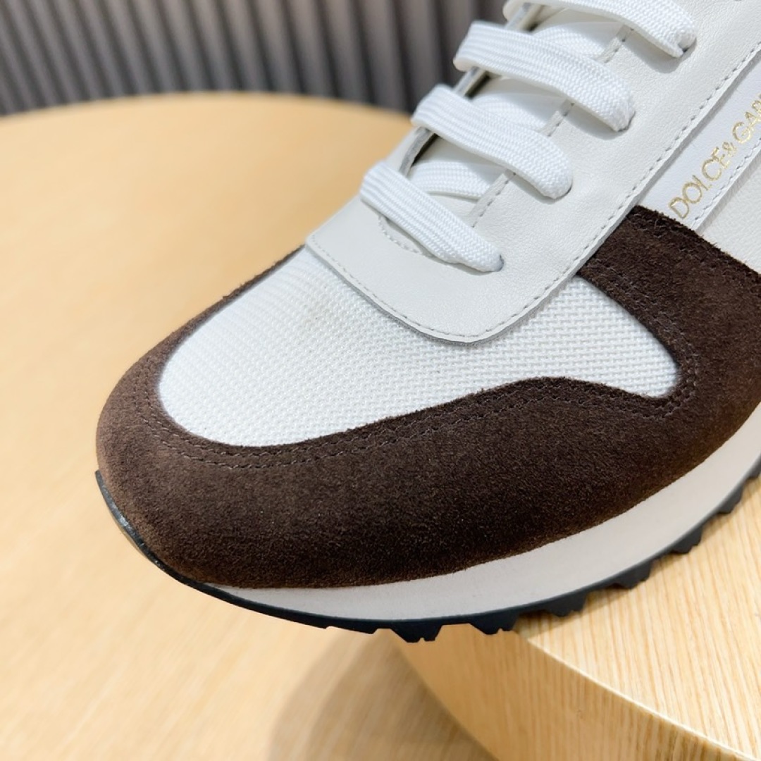 Dolce & Gabbana Men's White/Brown Leather Sneakers Size 38-44 8 cmp i1744372109449 9874 0 6