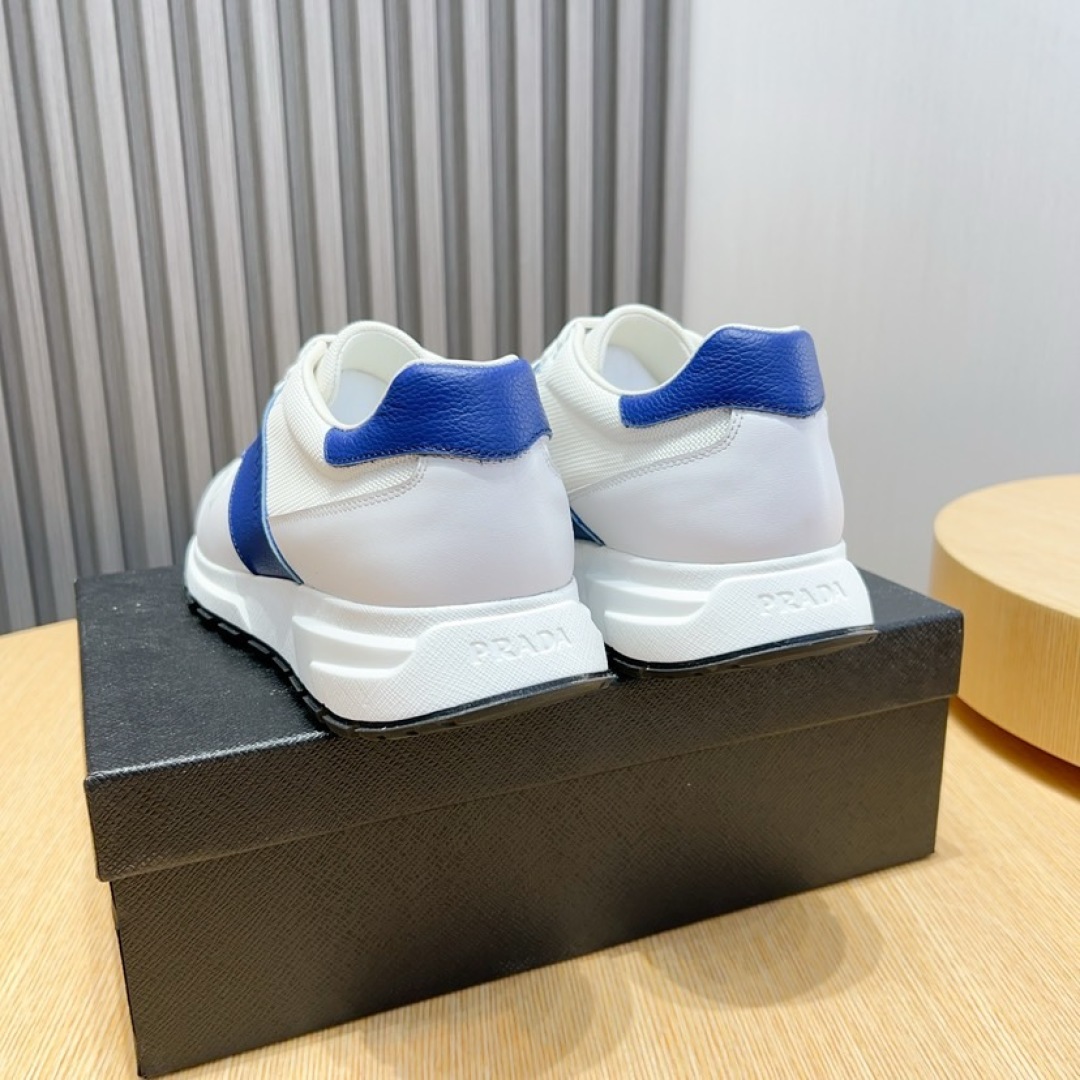 Prada Men's Leather Sneakers - White and Blue, Comfortable & Stylish 5 cmp i1744372190140 1047 0 3
