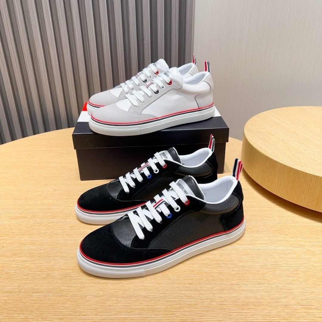 Thom Browne Leather Sneakers with Signature Stripe Detail - Available Now! 10 cmp i1744652624645 2528 0 8