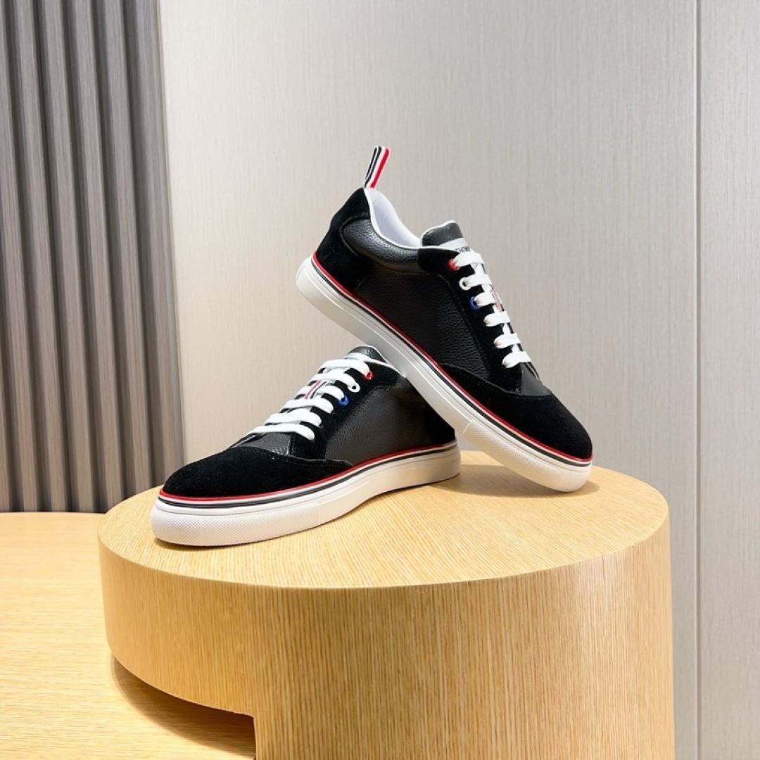 Thom Browne Leather Sneakers with Signature Stripe Detail - Available Now! 6 cmp i1744652624645 3052 0 4