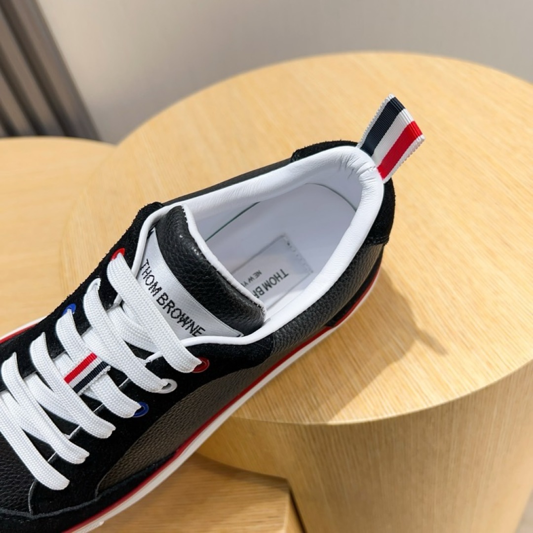 Thom Browne Leather Sneakers with Signature Stripe Detail - Available Now! 5 cmp i1744652624645 5585 0 3