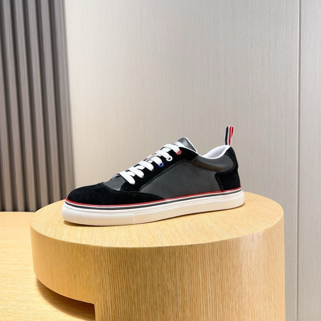 Thom Browne Leather Sneakers with Signature Stripe Detail - Available Now! 8 cmp i1744652624645 8247 0 6