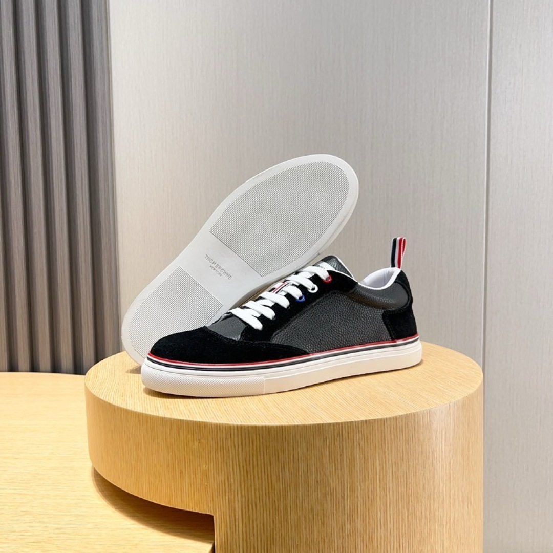 Thom Browne Leather Sneakers with Signature Stripe Detail - Available Now! 9 cmp i1744652625708 4141 0 7