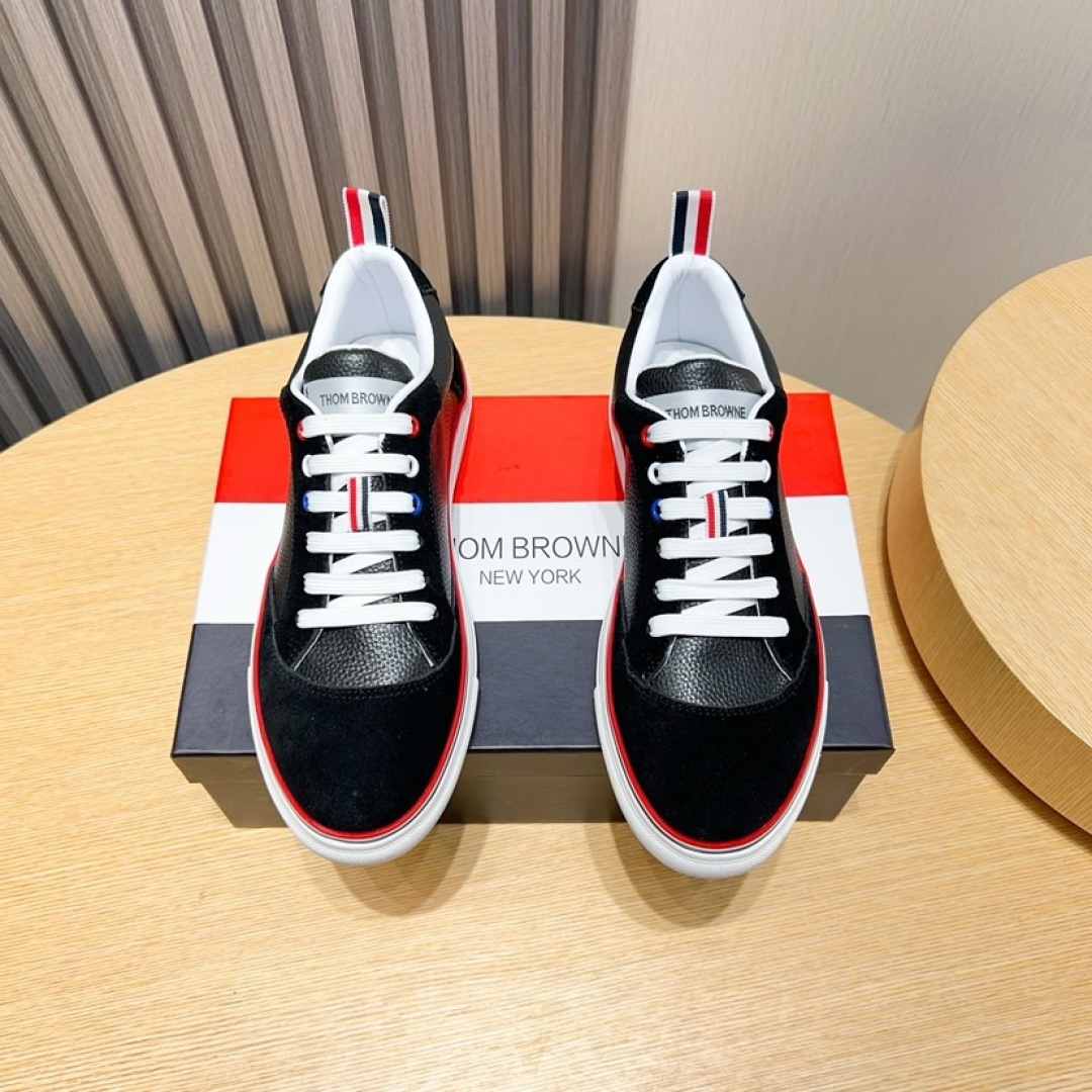 Thom Browne Leather Sneakers with Signature Stripe Detail - Available Now! 4 cmp i1744652625709 6545 0 2