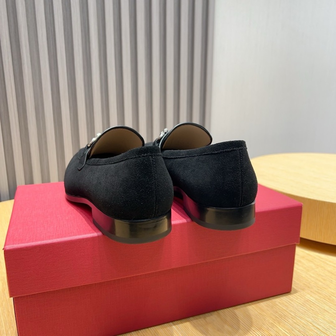 Ferragamo Men's Black Suede Leather Loafers Size 38-44 7 cmp i1744653801492 682 0 5