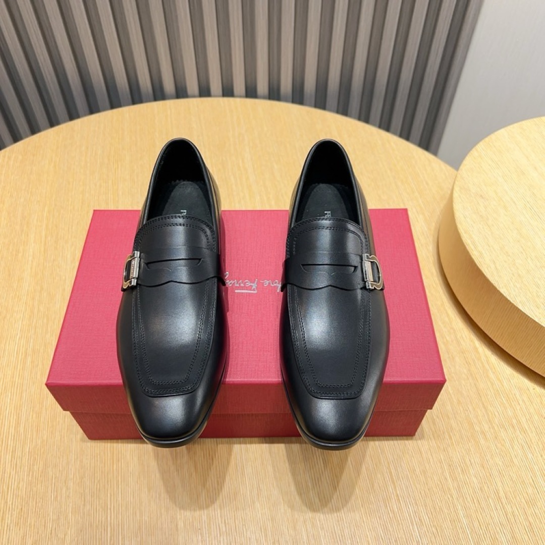 Ferragamo Men's Leather Loafers: Classic Style, Premium Comfort, Sizes 38-44 1 Ferragamo Men's Leather Loafers: Classic Style, Premium Comfort, Sizes 38-44