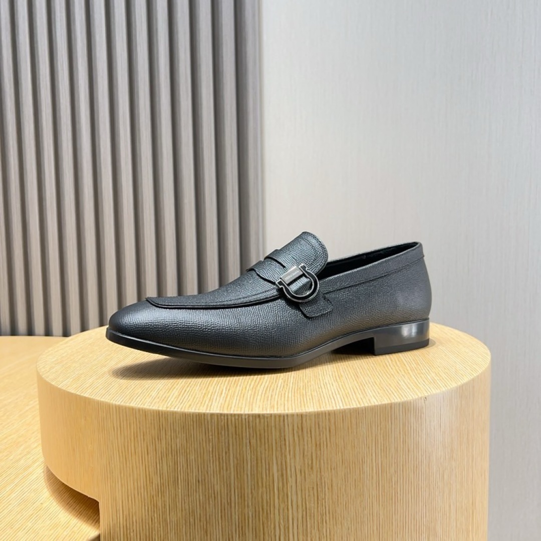 Ferragamo Men's Leather Loafers - Business Casual Dress Shoes, Sizes 38-44 6 cmp i1744654180176 9909 0 4