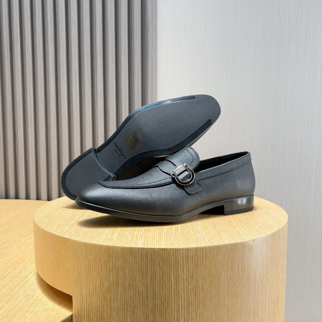 Ferragamo Men's Leather Loafers - Business Casual Dress Shoes, Sizes 38-44 10 cmp i1744654181202 135 0 8