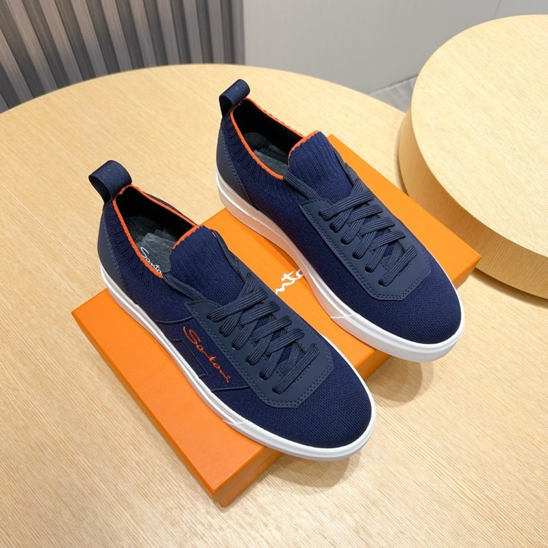 NO:353916,Factory Santoni (Santoni) is a brand of Italian pure handmade shoes. Each pair of shoes is simple and classic, and it is very comfortable and versatile on the feet!  This upper fabric is made of original breathable fly-woven, without slipping or fading!  Light and comfortable on the feet!  There is a layer of high elastic foam in the middle of the insole. The foot is light and the exclusive private model is controllable and it is available for a long time!  Original box packaging, with shoe storage bag!  Number of codes 38-45 (customized for 45),19860909工厂Santoni(圣东尼）这个意大利纯手工鞋履品牌的每一双鞋设计简洁经典,上脚非常舒适百搭！此款鞋面面料采用原版透气飞织制成,不打滑,不掉色！上脚轻便舒适！鞋垫中间有一层高弹泡棉上脚轻快.独家私模可控,长期有货！原盒包装,配鞋履收纳袋！码数38-45（45定做）,,Men's shoes