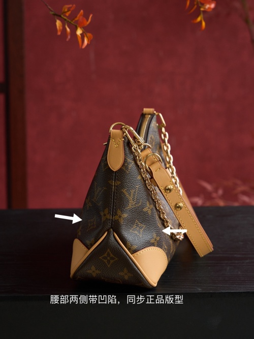 Louis Vuitton Boulogne Bag: Monogram Canvas, Gold Hardware, Leather Trim 1 Louis Vuitton Boulogne Bag: Monogram Canvas, Gold Hardware, Leather Trim