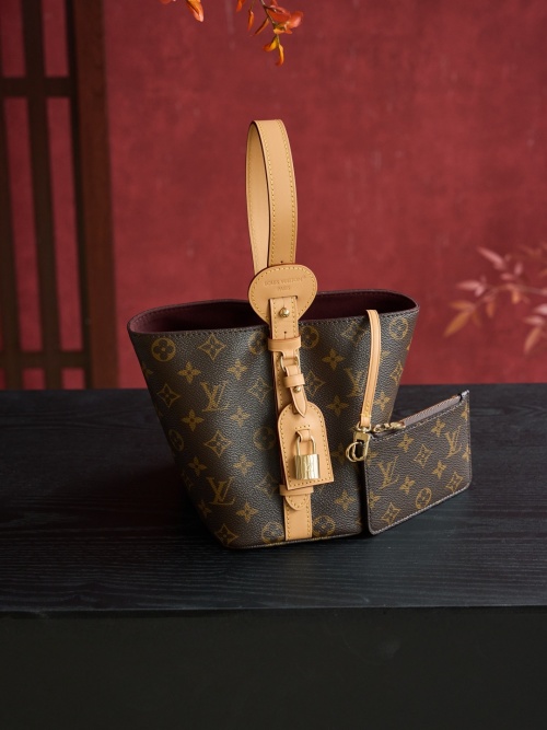 Louis Vuitton ALL IN BB Handbag M12925 Monogram Canvas with Lock Charm