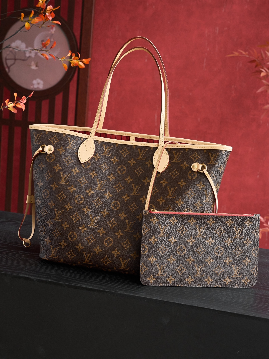Louis Vuitton Neverfull MM: Iconic Monogram Canvas Tote Bag with Pouch 3 cmp i1748684554258 9234 0 1