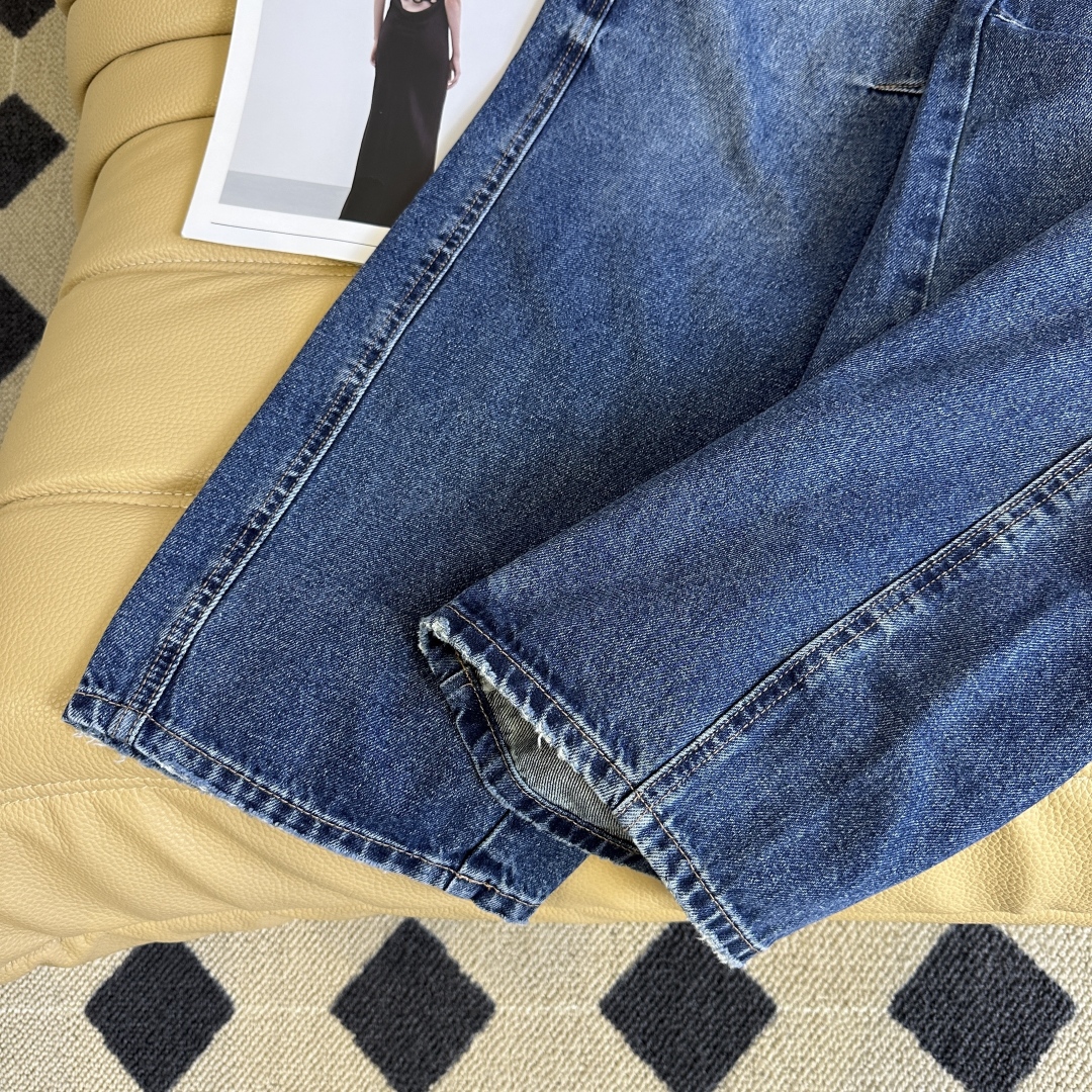 “P504 Original Scooter: Retro-Worker Jeans with Stylish Machete Style and Cowboy Vibe” - 图片 7