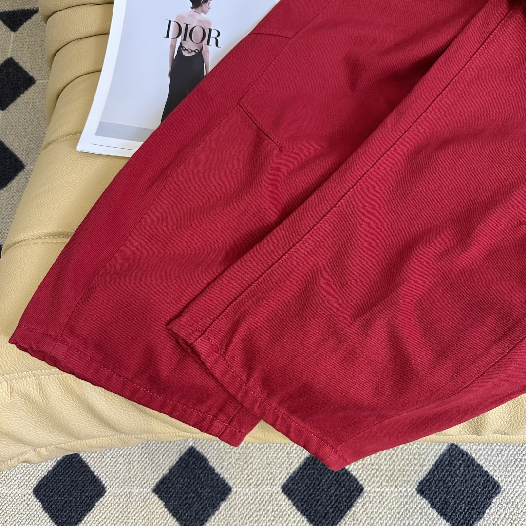 “Stylish P504 Red Jeans Dress with Scrawny High Waists and Simple Design for Autumn Fashion in the U.S.” - 图片 7