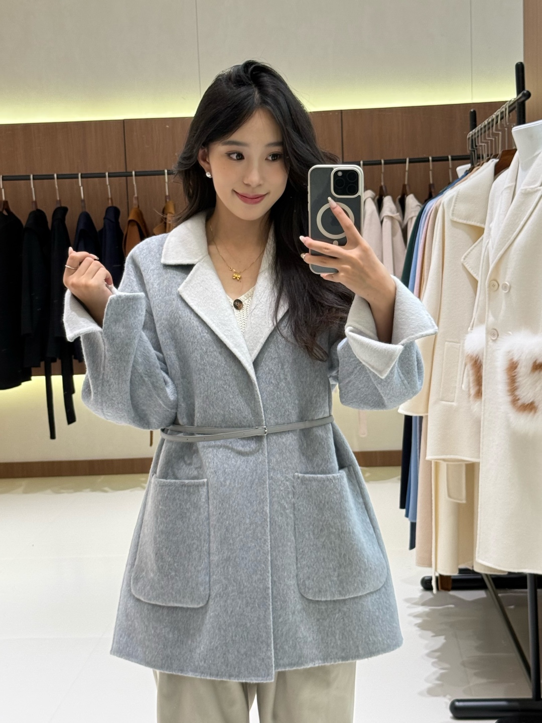 Elegant MaxMara Inspired Wool Coat with Belt - Timeless Style & Comfort 2 cmp i1757159055212 6221 0 0