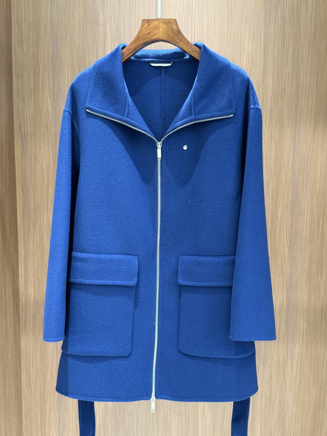 Hermes 25秋冬新款 极简双口袋羊绒大衣 yb定制100%羊绒 定制zg刻字logo辅料 高版本 