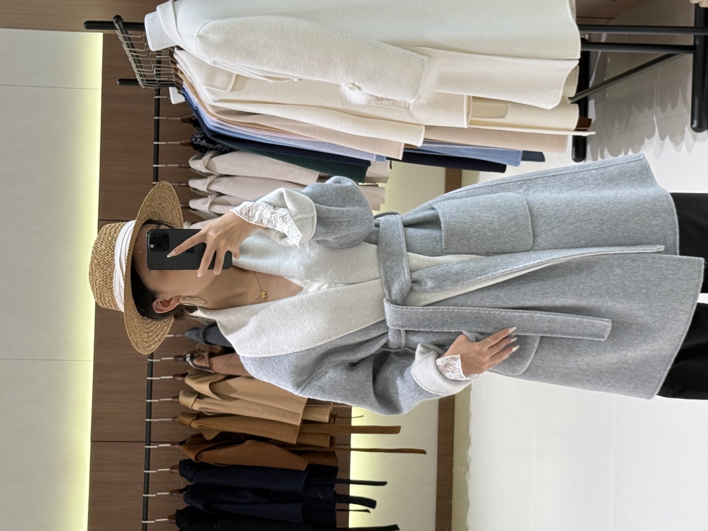 MaxMara Women's Wool Blend Belted Coat | Elegant Winter Outerwear