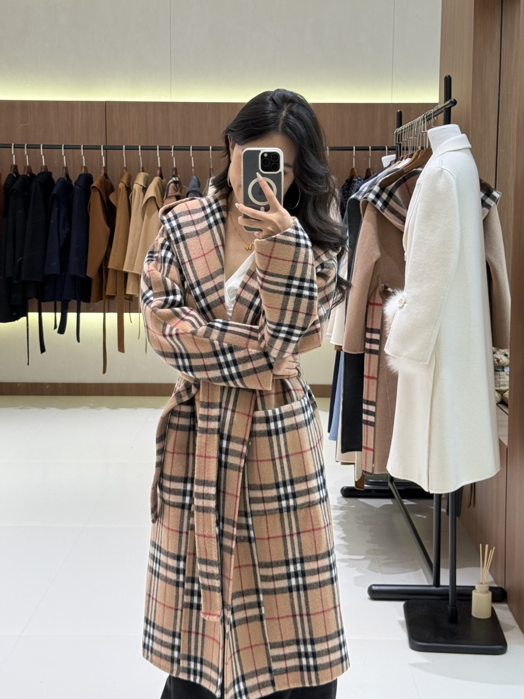 Stylish Plaid Wool Blend Coat with Belt - Perfect for Autumn and Winter 3 cmp i1758106270301 387 0 1