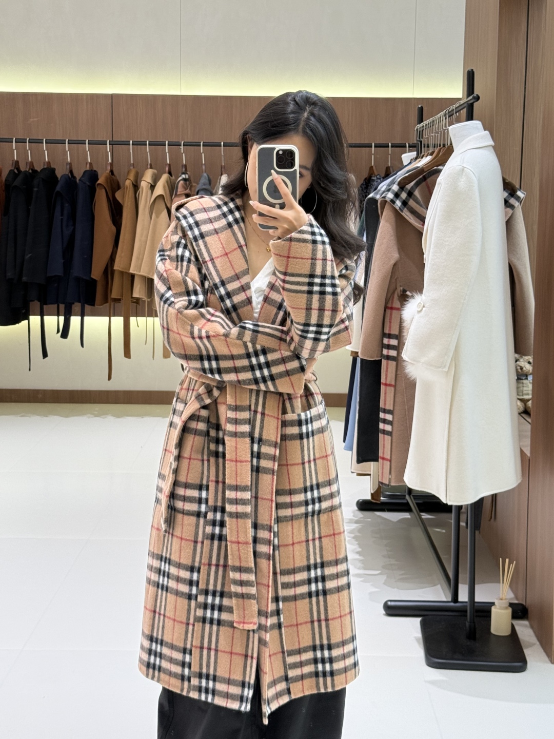 Stylish Plaid Wool Blend Coat with Belt - Perfect for Autumn and Winter 2 cmp i1758106270315 3096 0 0