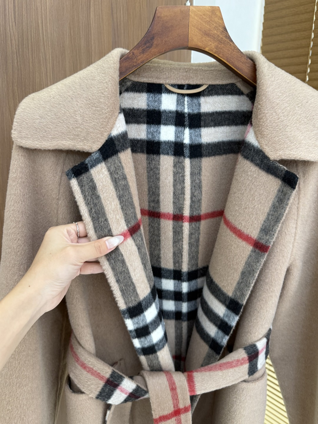 Burberry-Inspired Wool Blend Trench Coat with Iconic Check Lining 9 cmp i1758106530035 7380 0 7