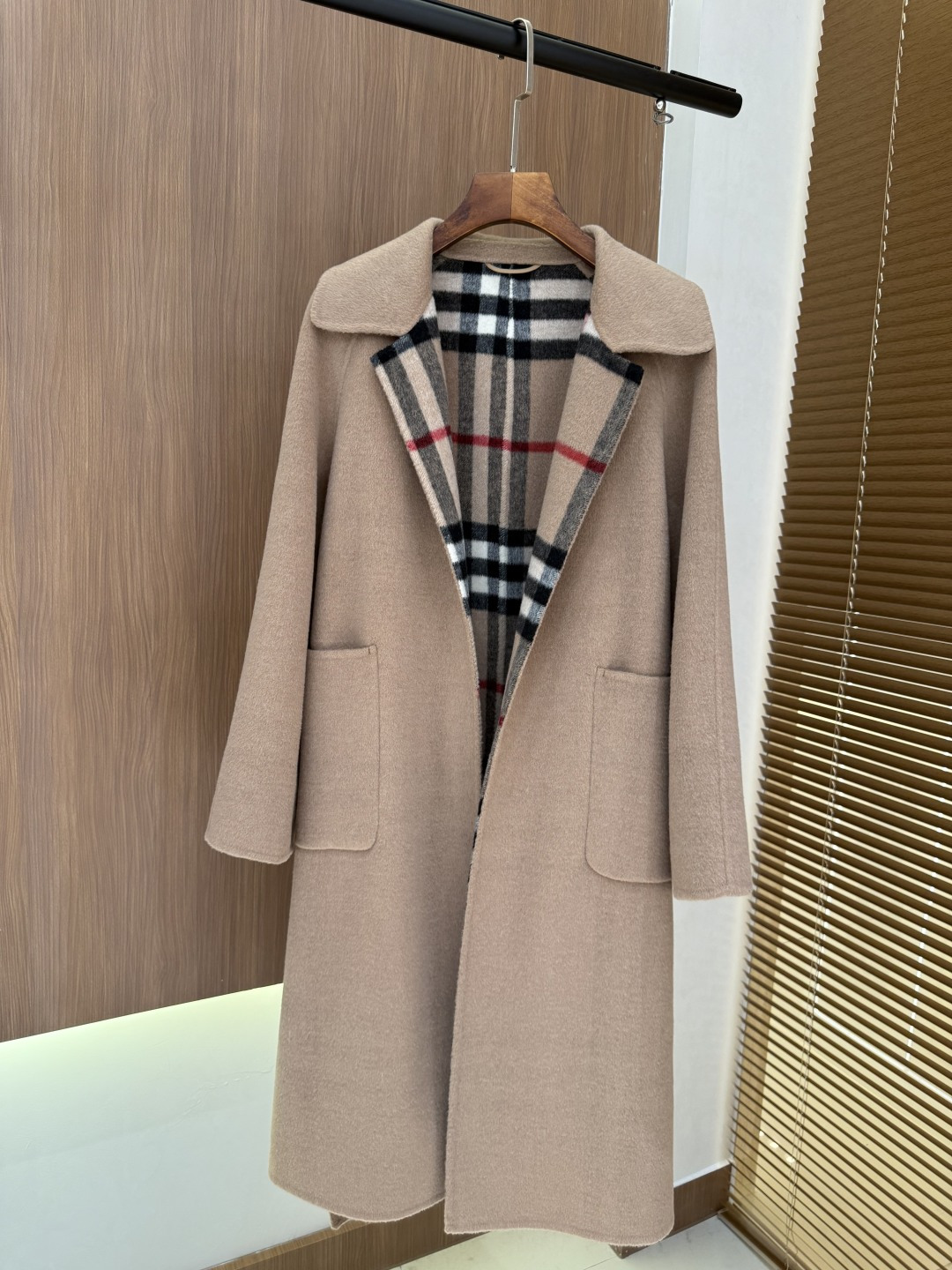 Burberry-Inspired Wool Blend Trench Coat with Iconic Check Lining 4 cmp i1758106531943 5243 0 2
