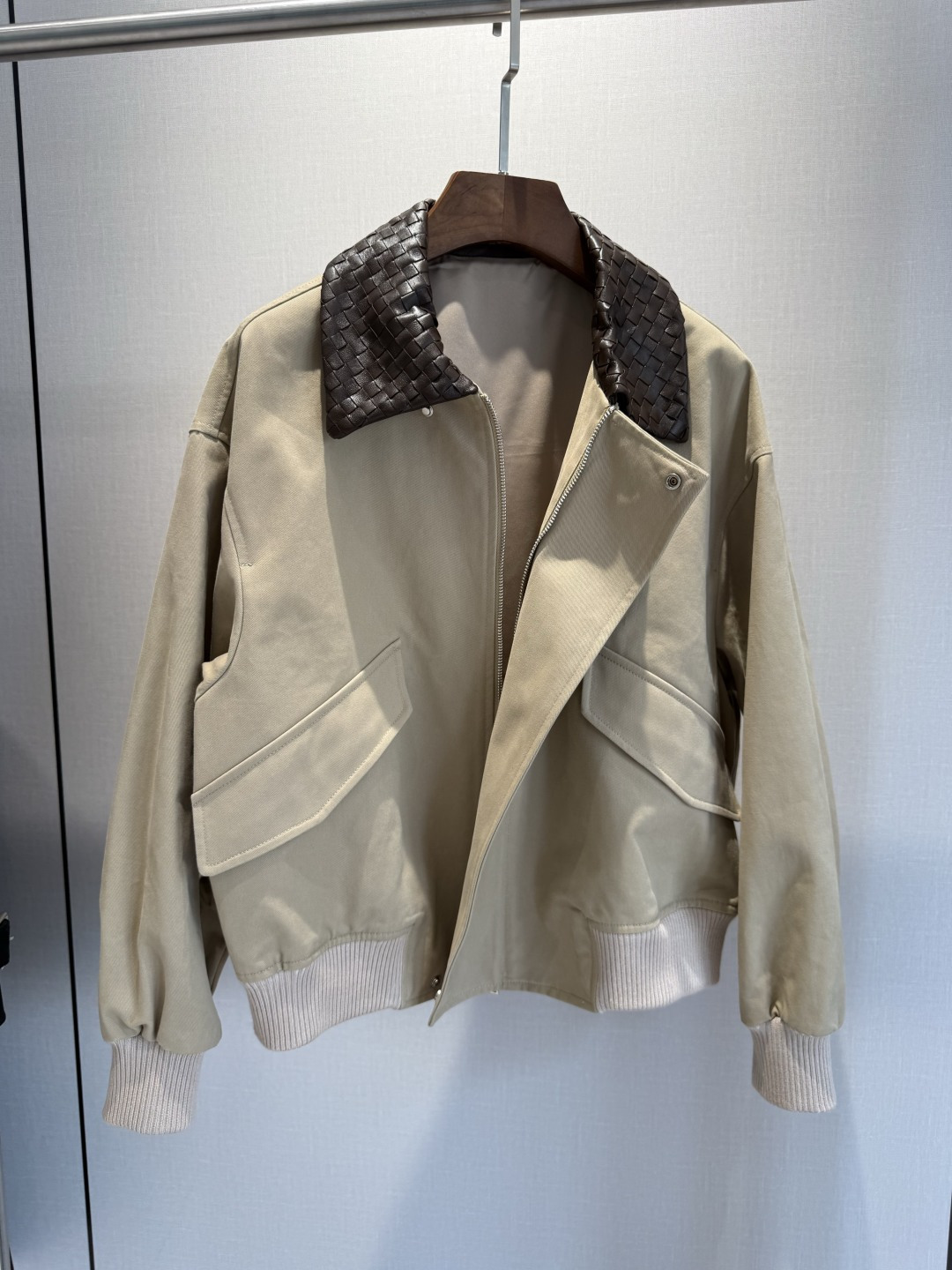 BOTTEGA VENETA Cotton Twill Bomber Jacket