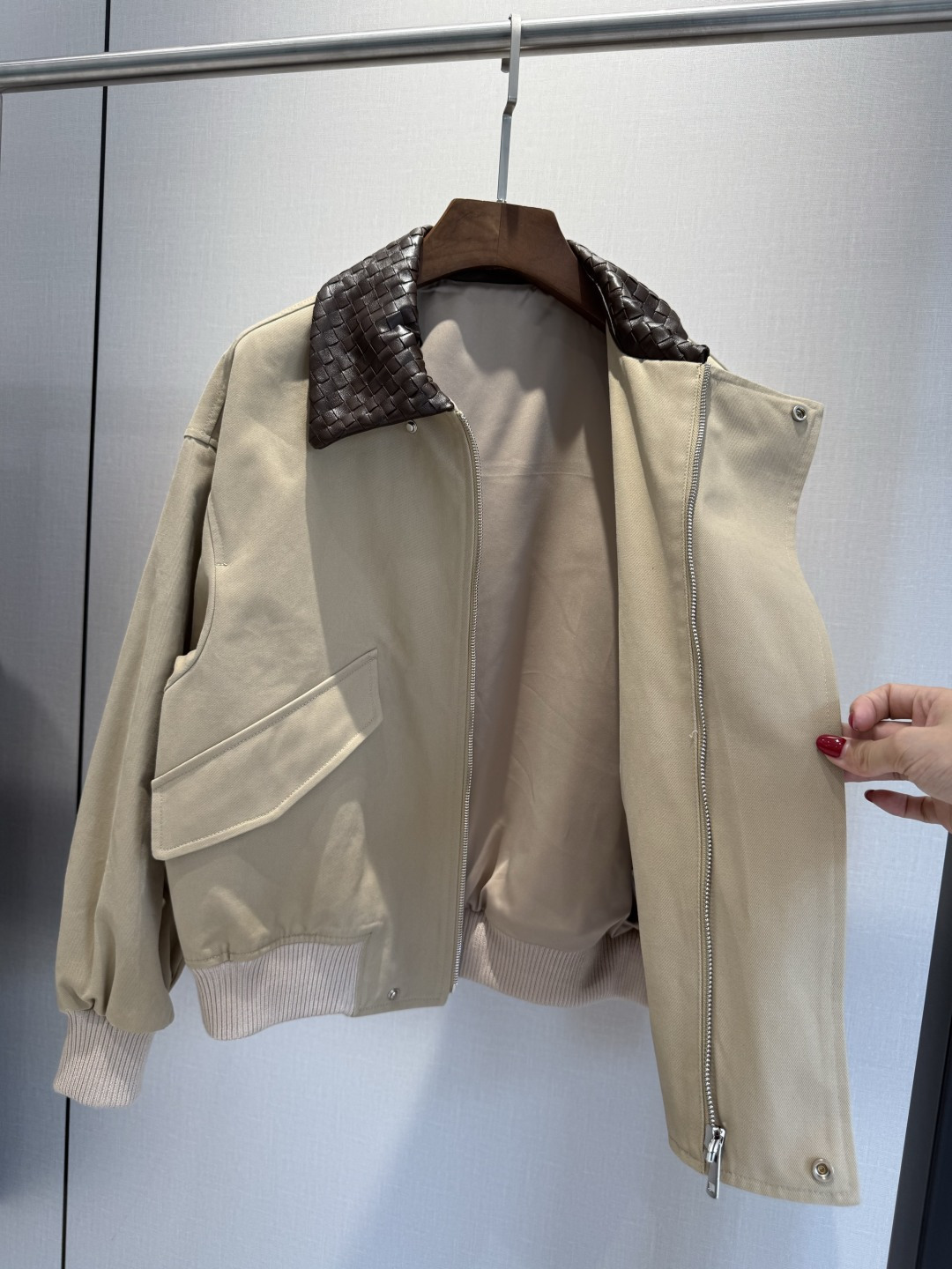 BOTTEGA VENETA Cotton Twill Bomber Jacket