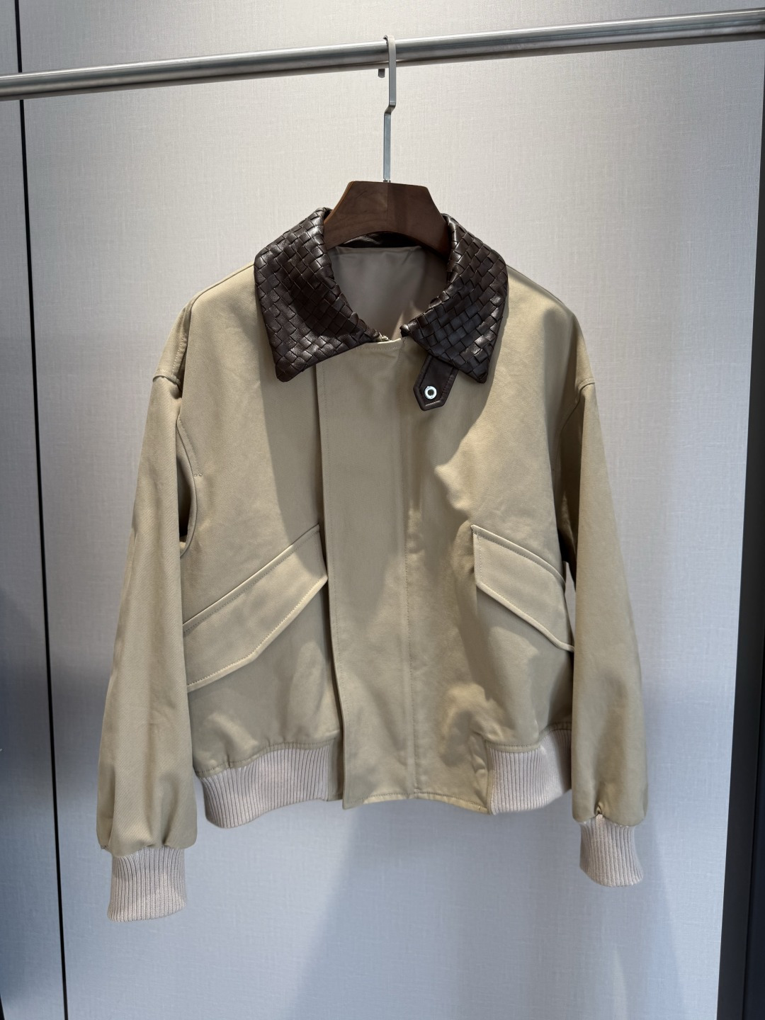 BOTTEGA VENETA Cotton Twill Bomber Jacket