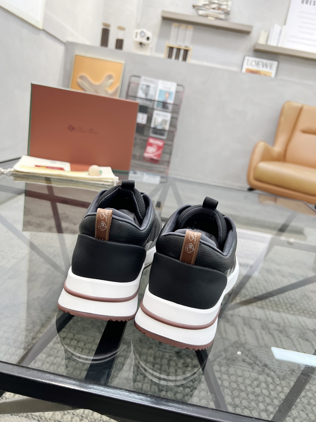  L 🔍顶级代购🇮🇹 LP 炸街男神爆款休闲板鞋专柜新品同步，鞋面意大利进口牛皮搭配网布面料，高品质滴胶