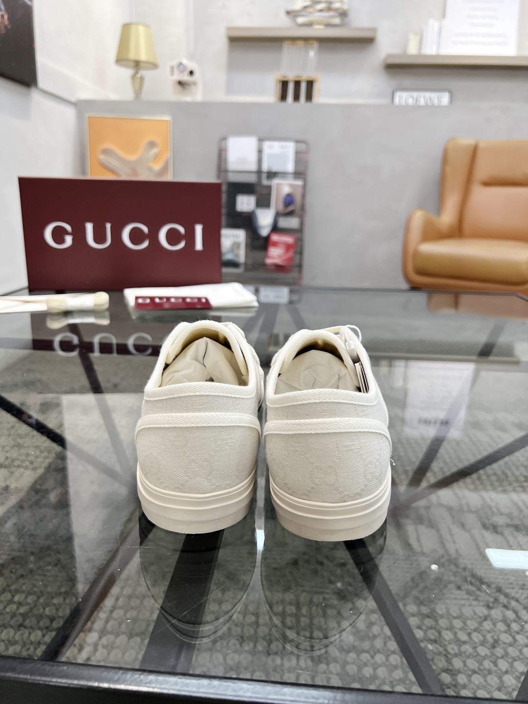  G 🔍顶级代购🇮🇹 古 炸街男神潮鞋专柜同步发售原厂配置，意大利进口进口标志布面料，高品质拼接复杂工艺