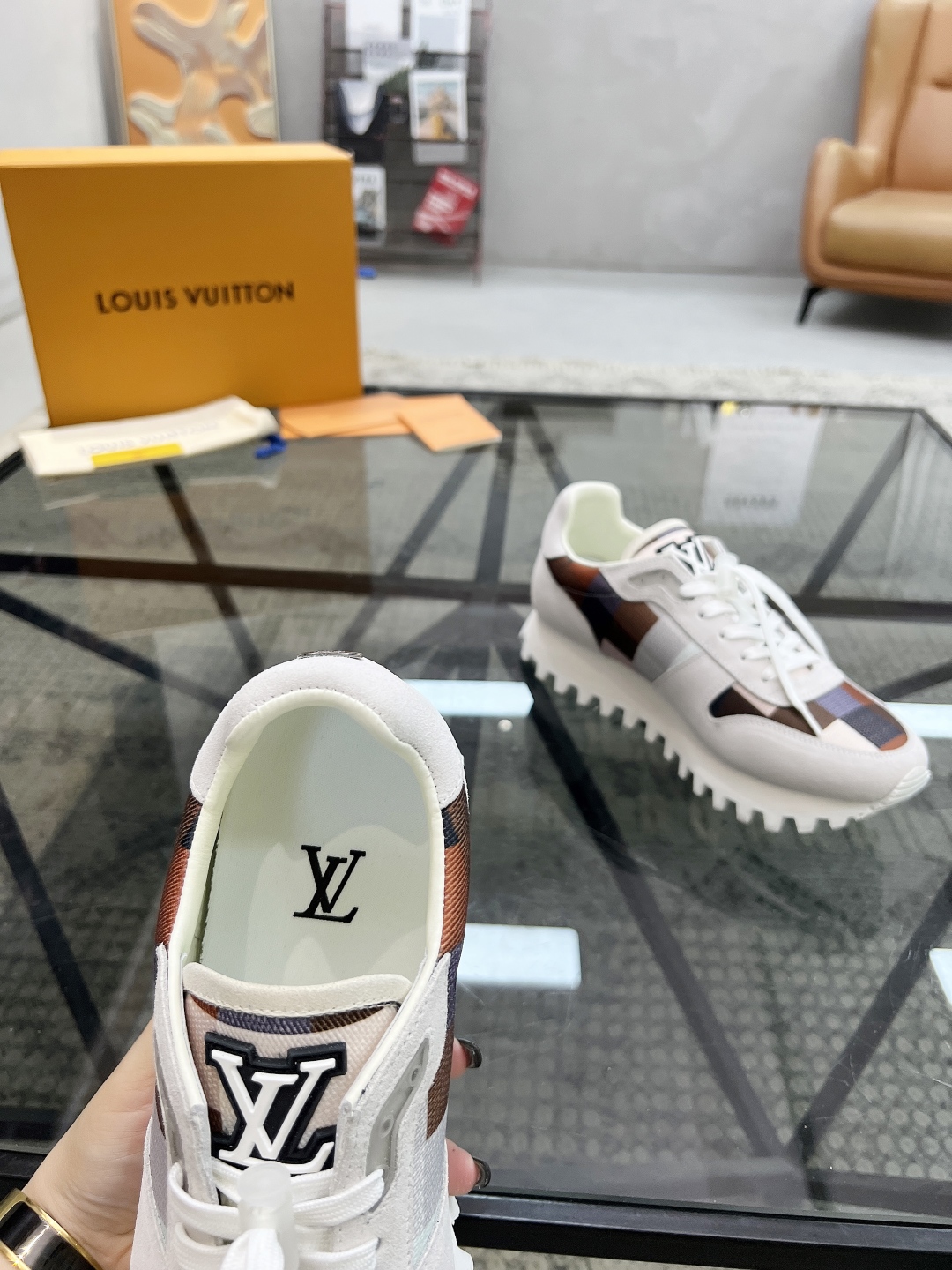Louis Vuitton Men's Run Away Pulse Sneakers, Size 38-44, Calf Leather 8 cmp i1746691738620 3826 0 6
