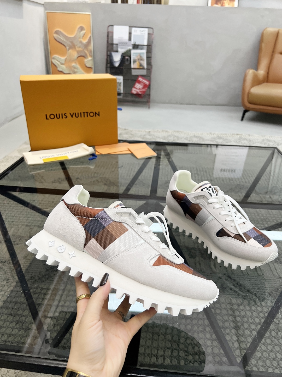Louis Vuitton Men's Run Away Pulse Sneakers, Size 38-44, Calf Leather 5 cmp i1746691746956 8492 0 3