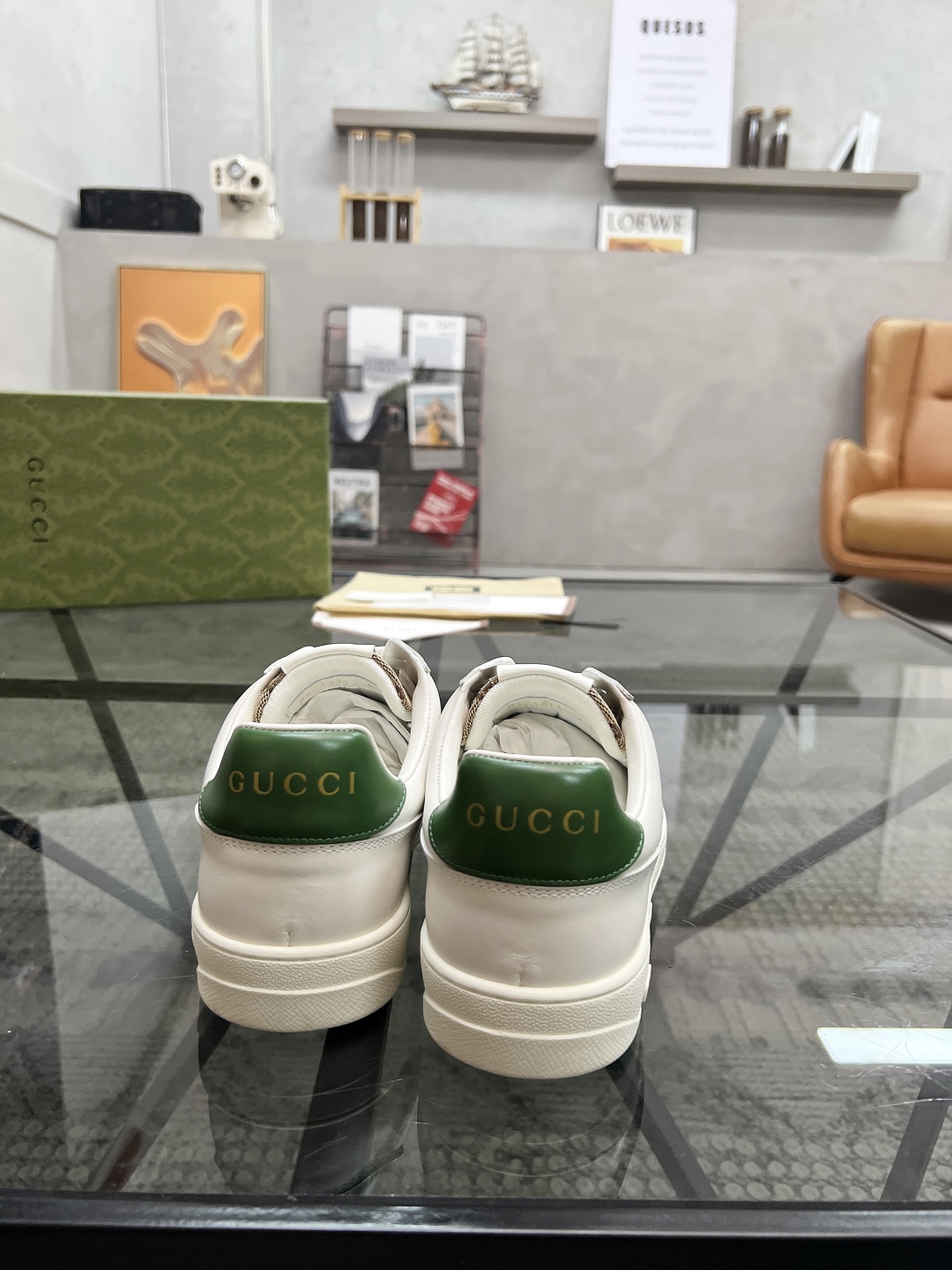  G 🔍顶级代购🇮🇹 古 炸街男神爆款超级完美官网新品，专柜同步发售原厂配置，意大利进口牛皮搭配G布面料