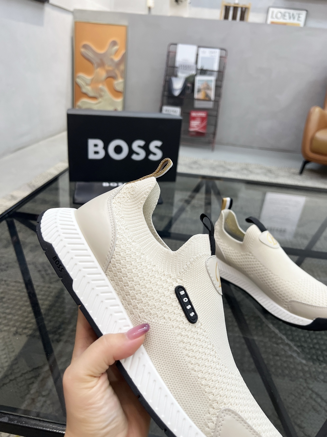  B 🔍顶级代购🇮🇹 老 炸街男神休闲运动鞋系列来袭专柜同步，鞋面意大利进口飞织面料，透气网布里垫，经典