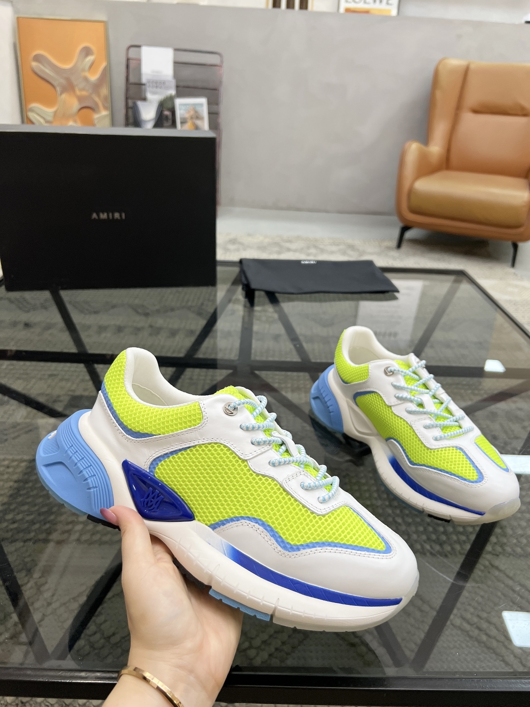  A 🔍顶级代购🇮🇹 AM 炸街男神新品专柜同步原厂配置，意大利进口牛皮搭配网布面料，全鞋配件私模打造，