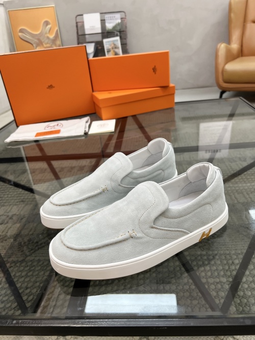 Hermès Men's Suede Slip-On Sneakers - Italian Leather, Designer Style 1 Hermès Men's Suede Slip-On Sneakers - Italian Leather, Designer Style