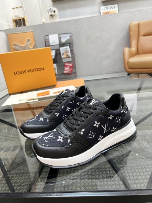 Louis Vuitton Men's Run Away Pulse Sneaker Monogram Black Leather 1 Louis Vuitton Men's Run Away Pulse Sneaker Monogram Black Leather