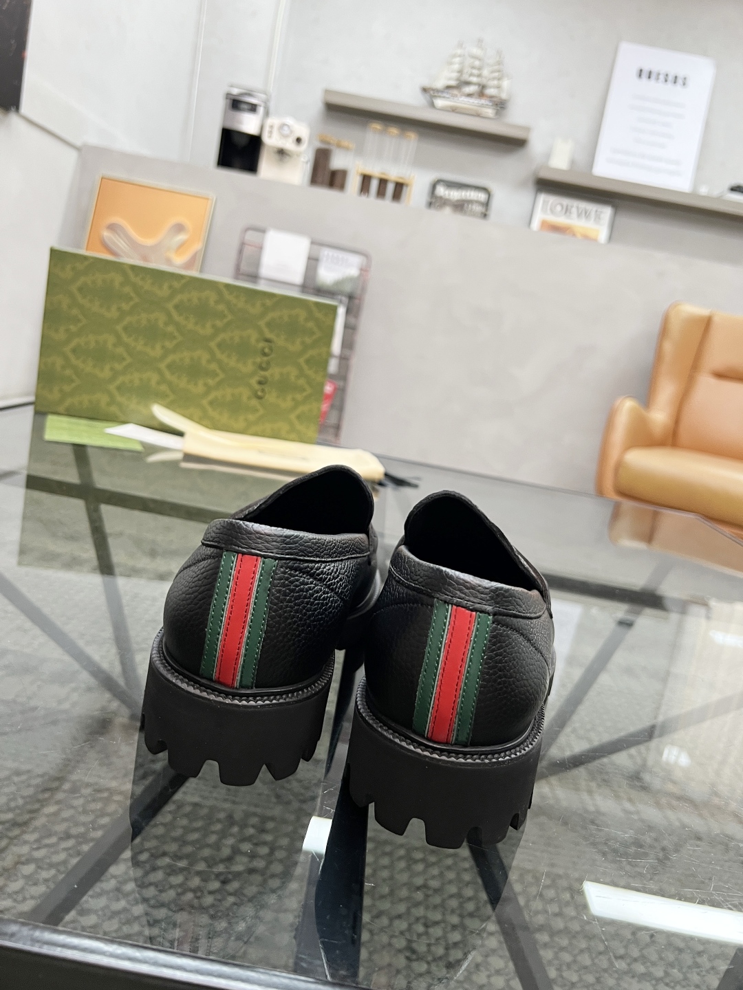  G 🔍顶级代购🇮🇹 古 炸街男神休闲套脚皮鞋系列专柜同步发售原厂配置，意大利进口原版牛皮面料，进口水染